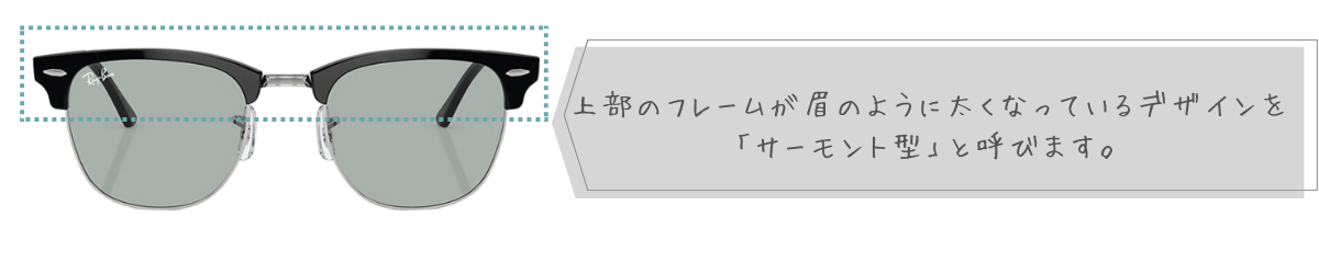 サーモント型　サングラス