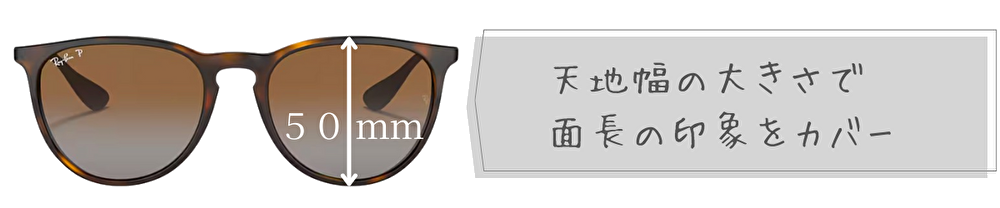 エリカ　似合う顔　レイバン
